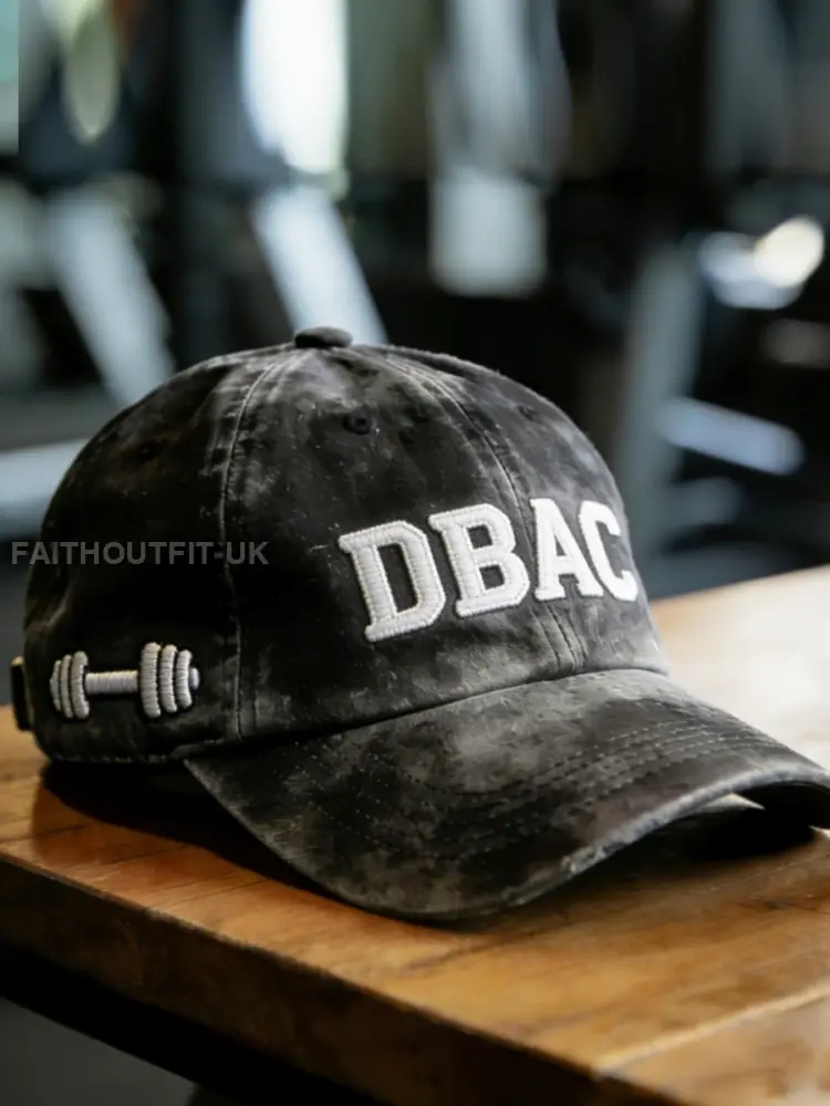 Retro Strongest Man DBAC Printed Baseball Cap - Black · 58CM
