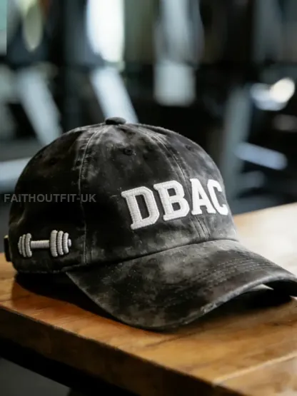 Retro Strongest Man DBAC Printed Baseball Cap - Black · 58CM