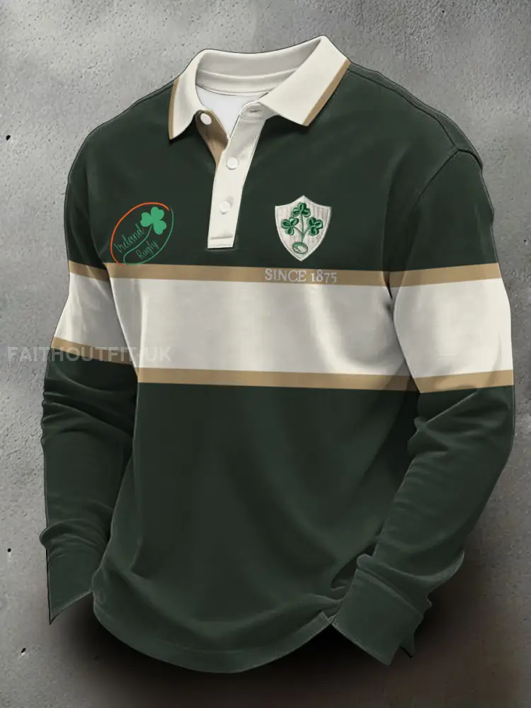 Men’s Ireland Rugby Lover Printed Casual Tops