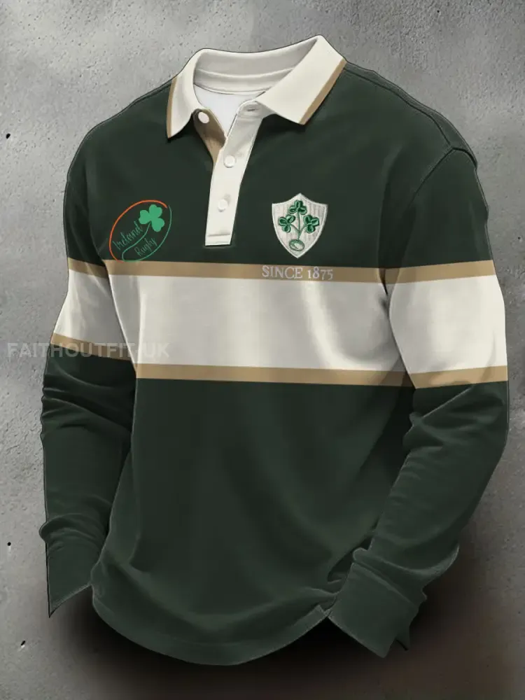 Men’s Ireland Rugby Lover Printed Casual Tops