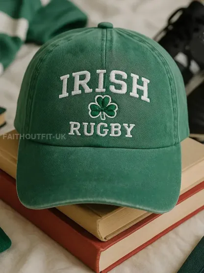 Unisex Ireland Rugby Lover Print Hat - Green · ONE