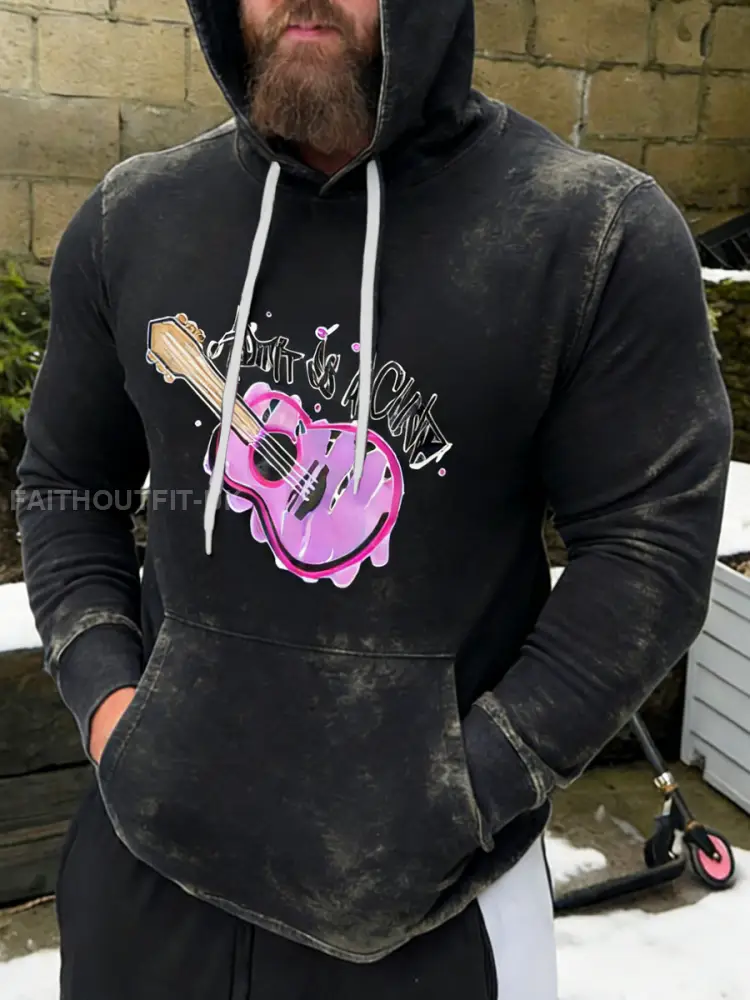 Retro Limerick Lions Ukulele DBAC Print Casual Hoodie