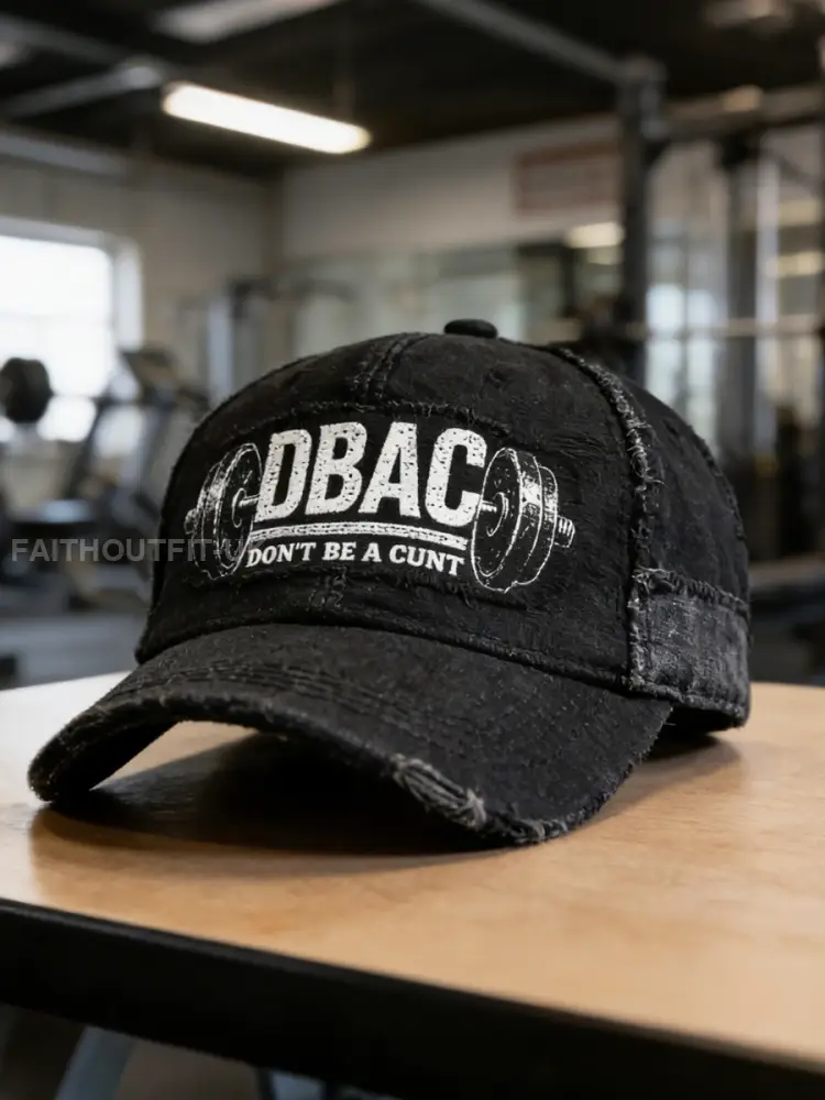 Retro Limerick Lions Strongest Man DBAC Printed Baseball Cap - Black · 58CM