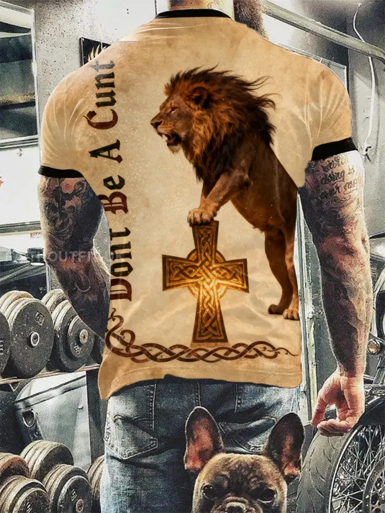 Men’s Limerick Lion Ireland’s Strongest Man Printed T-shirt