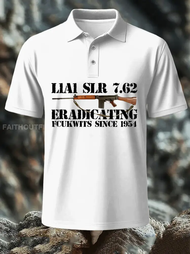 Men’s SLR Gun L1AL 7.62 Printed polo shirt