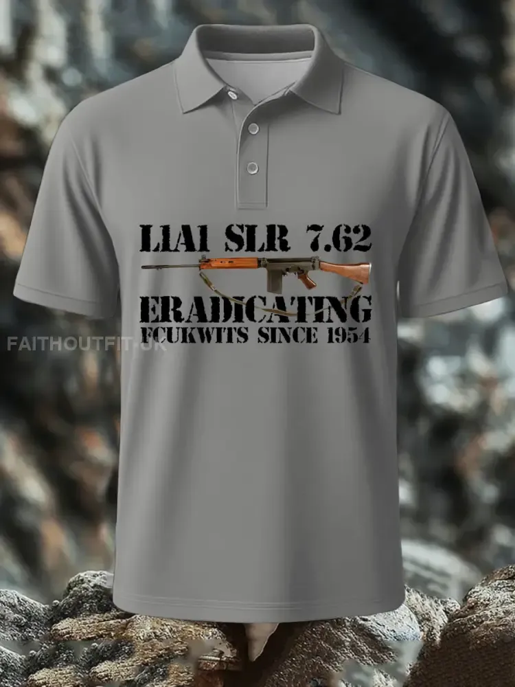 Men’s SLR Gun L1AL 7.62 Printed polo shirt