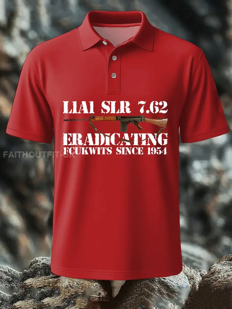 Men’s SLR Gun L1AL 7.62 Printed polo shirt
