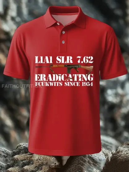 Men’s SLR Gun L1AL 7.62 Printed polo shirt