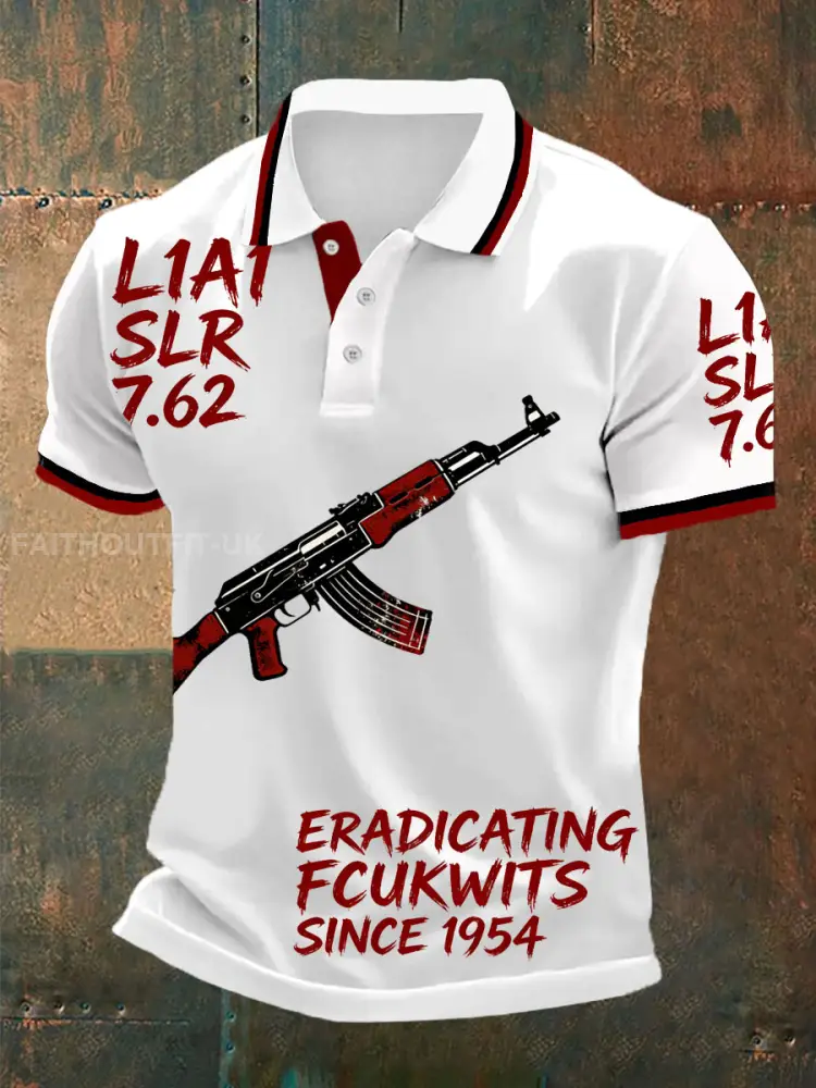 Men’s SLR Gun L1AL 7.62 Printed polo shirt