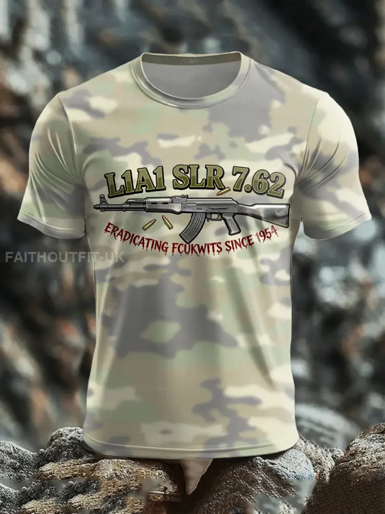 Men’s SLR Gun L1AL 7.62 Printed short sleeves t-shirt