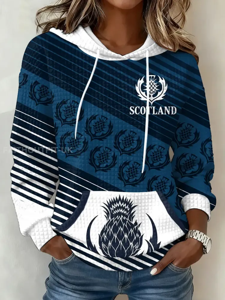 Women’s Scotland Rugby Lover Printed Hoodie