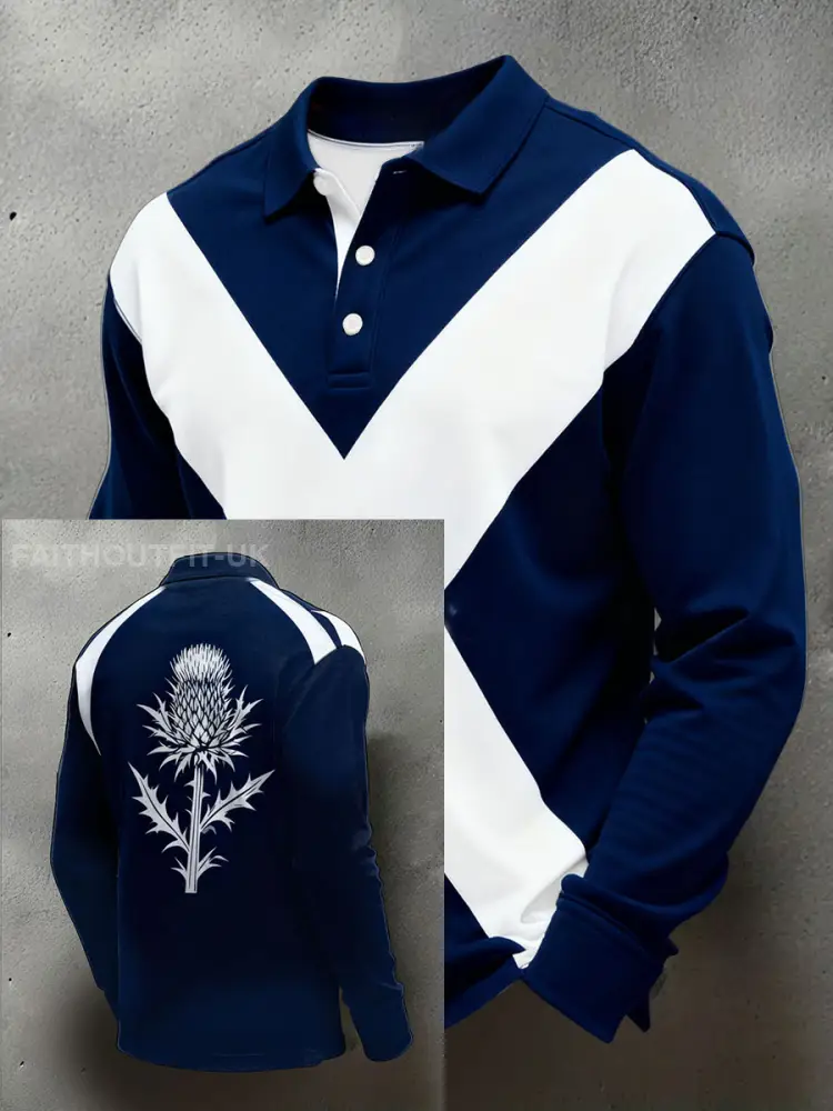 Men’s Scotland Rugby Lover Printed Casual Tops