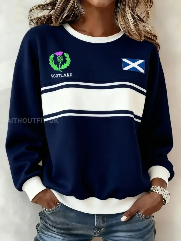 Women’s Scotland Rugby Lover Printed Sweatshirt