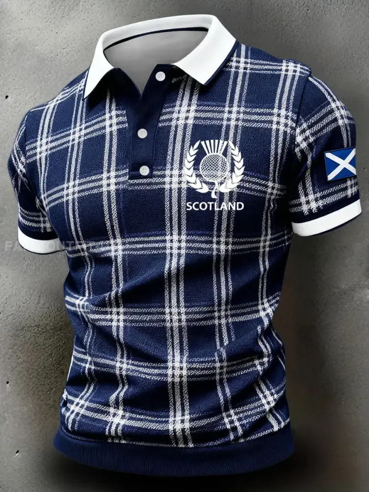 Men’s Scotland Rugby Lover Printed Casual Tops