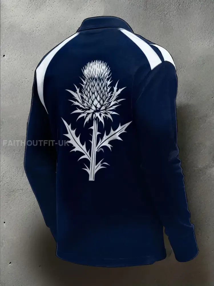 Men’s Scotland Rugby Lover Printed Casual Tops
