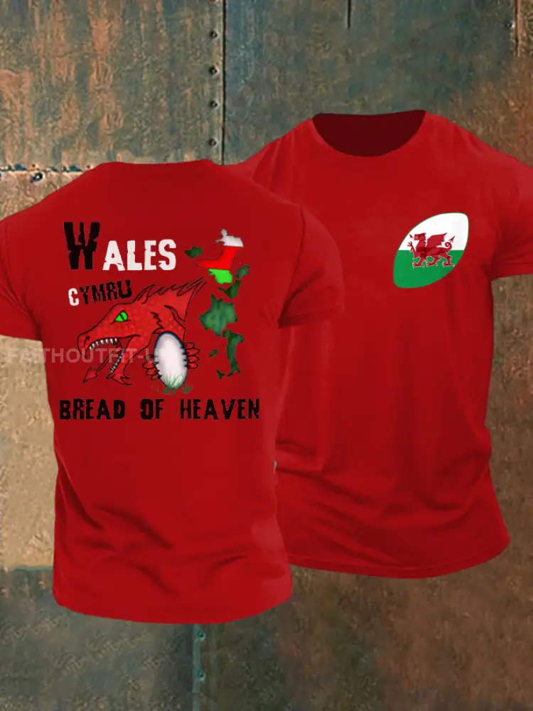Men’s Welsh Rugby Lover Printed T-shirt