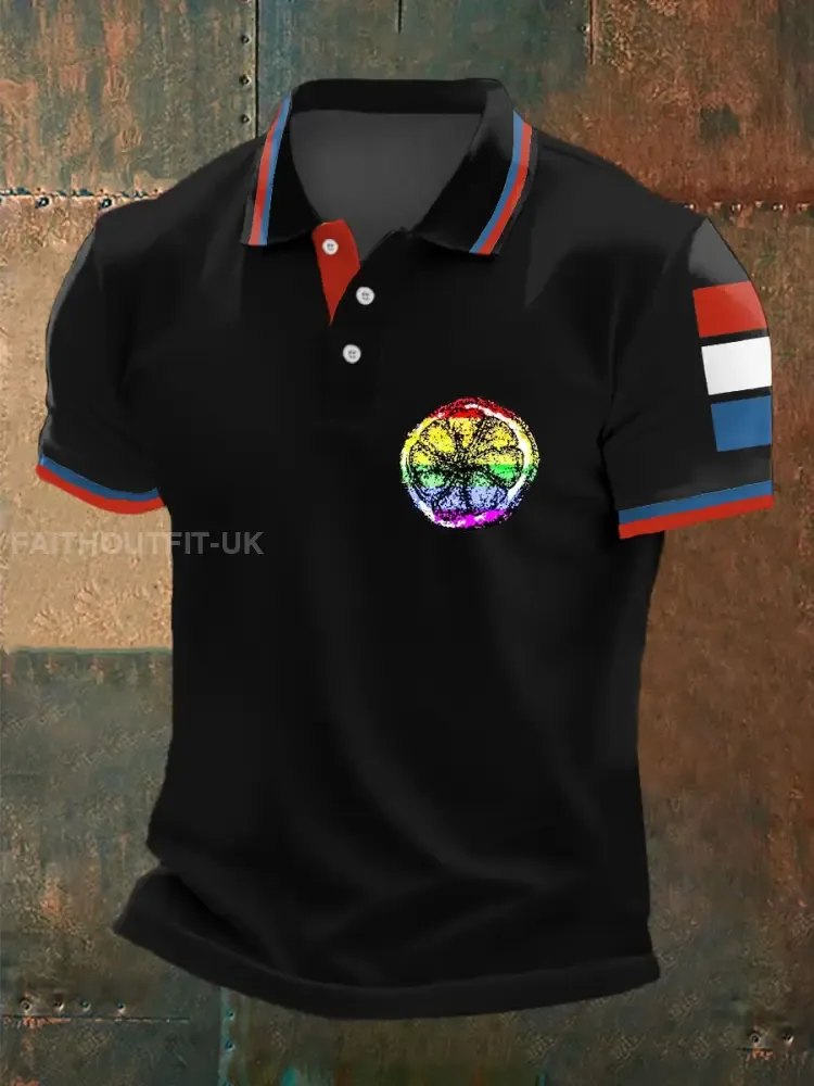Men’s Lemon Roses Music Lover Printed polo shirt