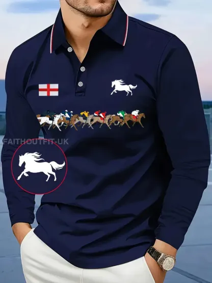 Men’s Cheltenham Festival Print long sleeve shirt