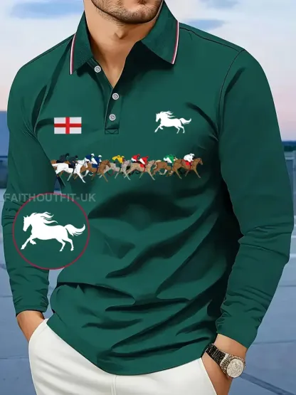 Men’s Cheltenham Festival Print long sleeve shirt