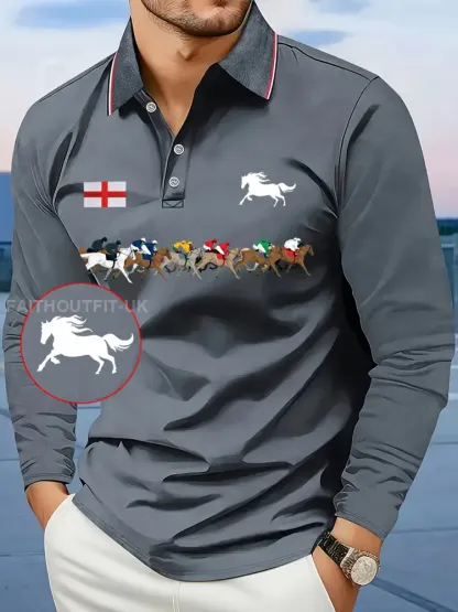 Men’s Cheltenham Festival Print long sleeve shirt