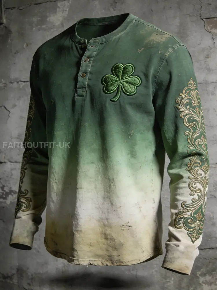 Men’s St. Patrick’s Day Printed Casual T-Shirt