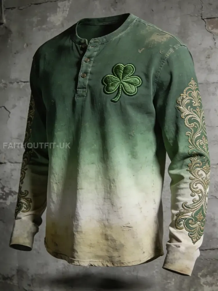 Men’s St. Patrick’s Day Printed Casual T-Shirt
