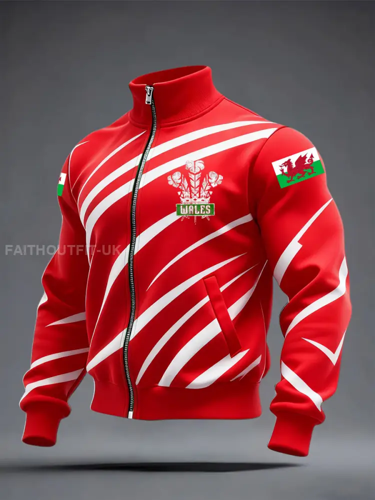 Men’s Welsh Rugby Lover Printed Coat