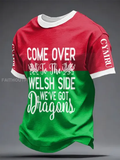 Men’s Welsh Rugby Lover Printed T-shirt