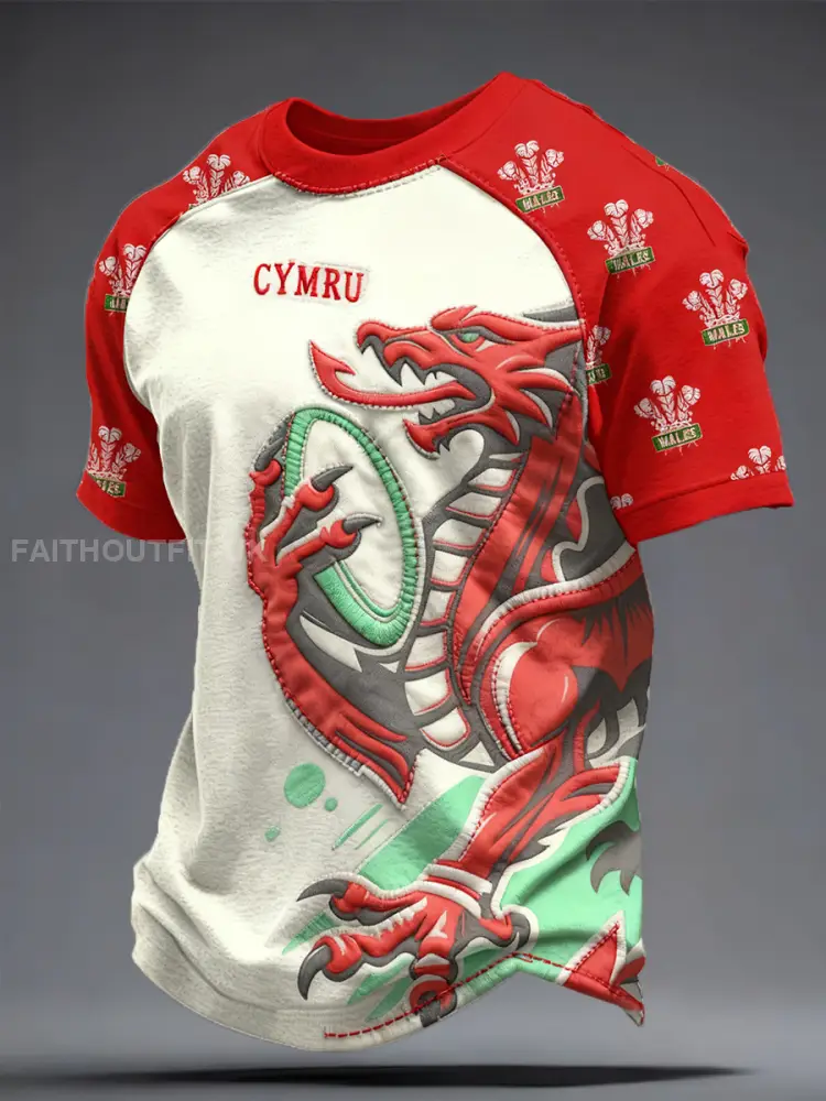 Men’s Welsh Rugby Lover Printed T-shirt