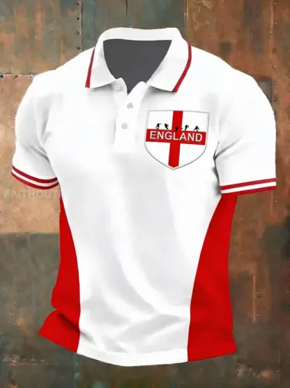 Men’s Football Print Polo Shirt