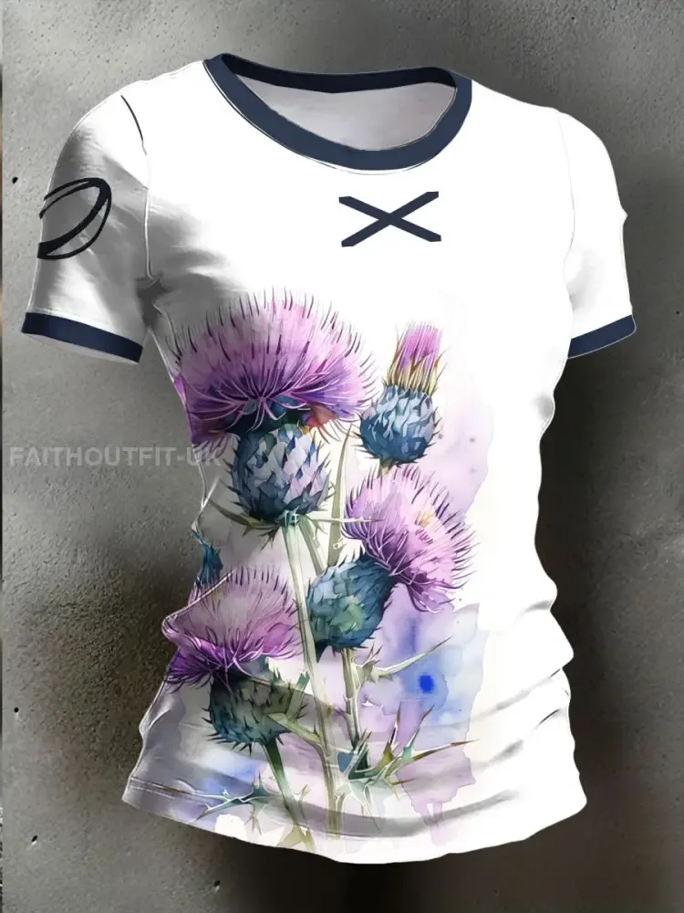 Women’s Scotland Rugby Lover Printed T-shirt