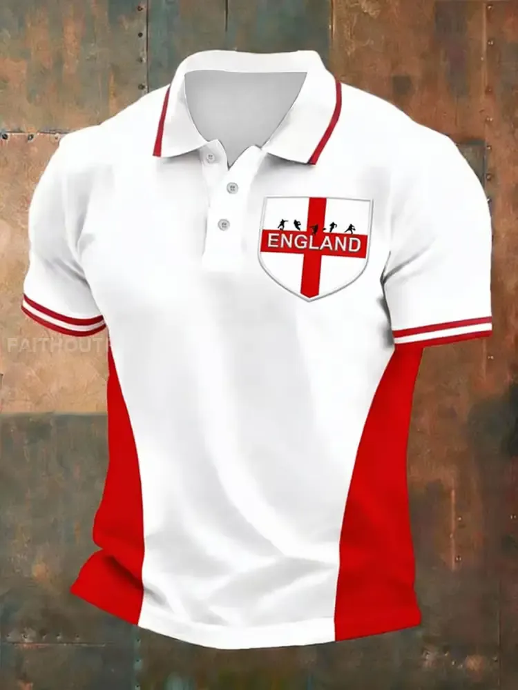 Men’s England Rugby Lover Printed polo shirt