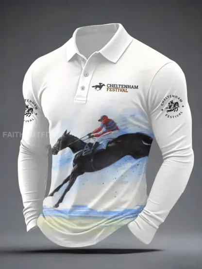 Men’s Cheltenham Festival Print Long Sleeves Shirt