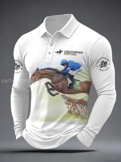 Men’s Cheltenham Festival Print Long Sleeves Shirt