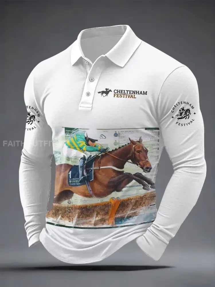 Men’s Cheltenham Festival Print Long Sleeves Shirt