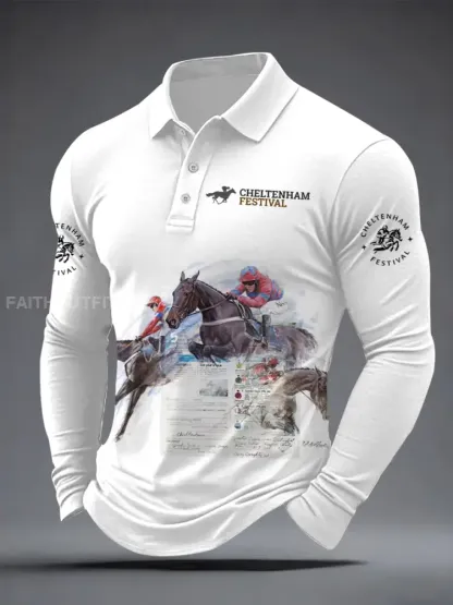 Men’s Cheltenham Festival Print Long Sleeves Shirt
