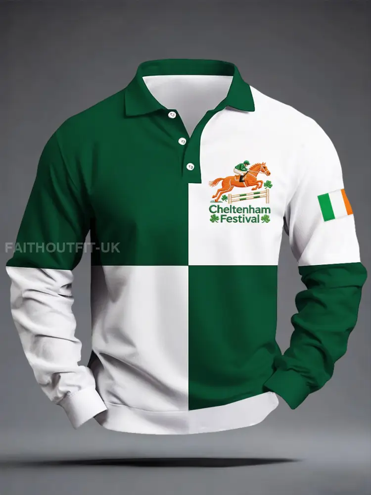 Men’s Cheltenham Festival Print Long Sleeves Shirt