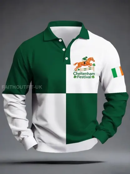 Men’s Cheltenham Festival Print Long Sleeves Shirt