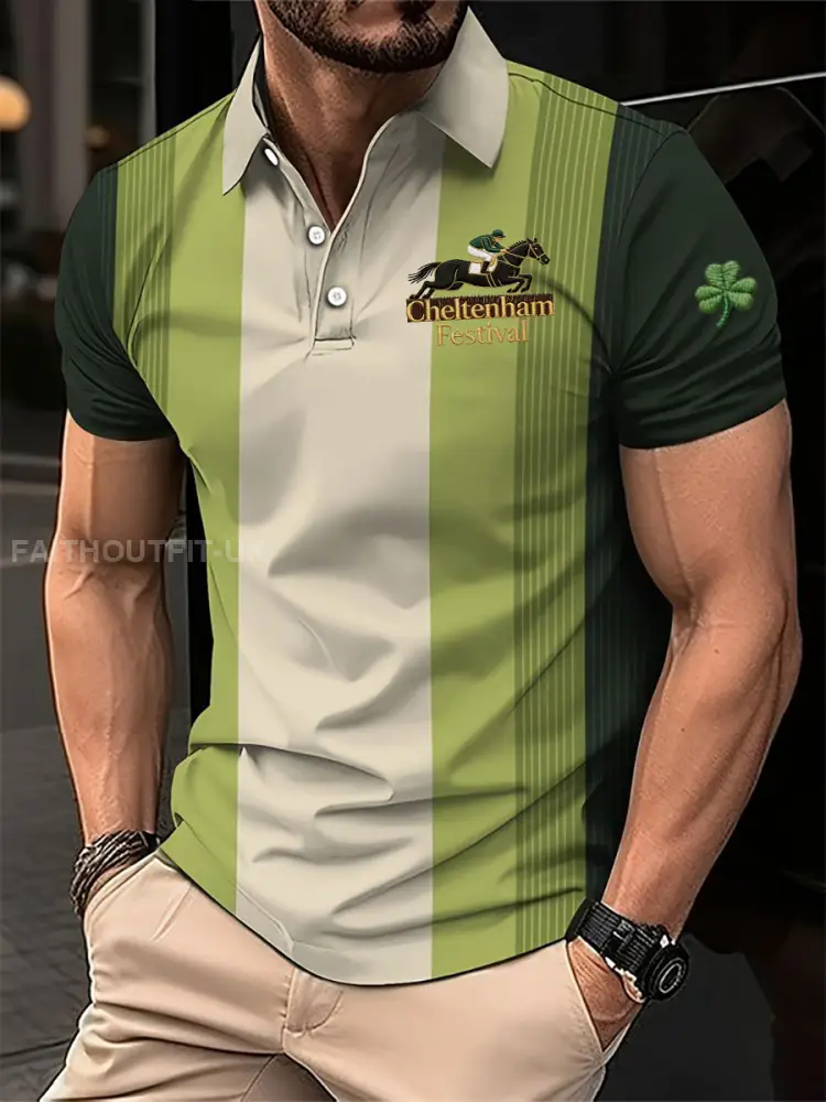 Men’s Cheltenham Festival Print Short Sleeves Shirt