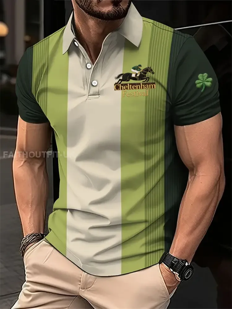 Men’s Cheltenham Festival Print Short Sleeves Shirt