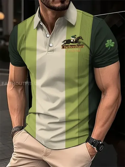 Men’s Cheltenham Festival Print Short Sleeves Shirt