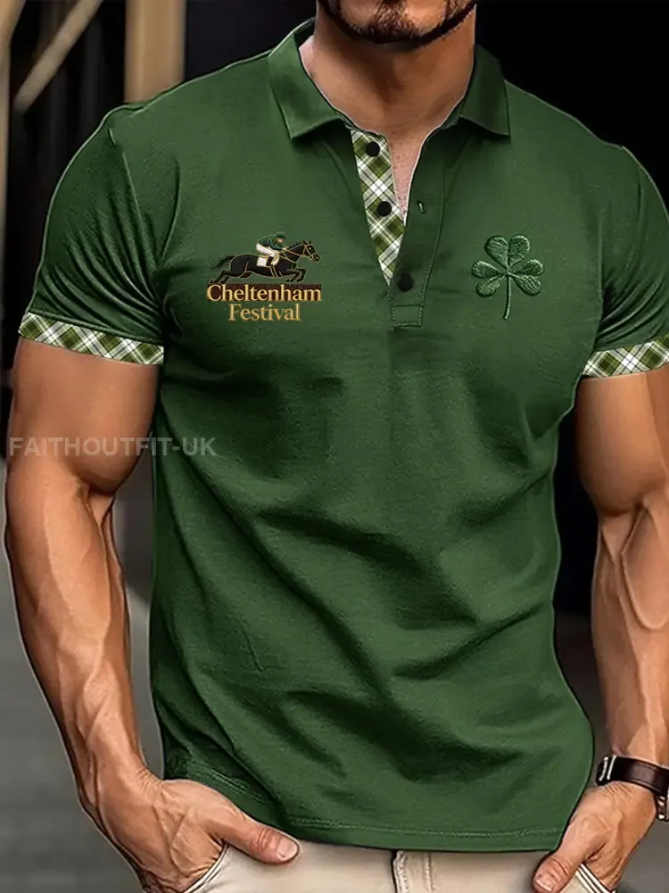 Men’s Cheltenham Festival Print Short Sleeves Shirt