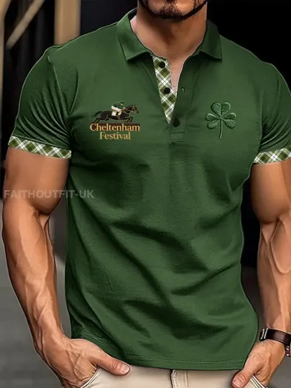 Men’s Cheltenham Festival Print Short Sleeves Shirt