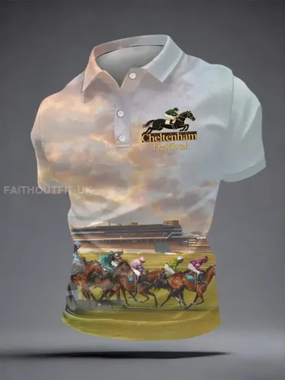 Men’s Cheltenham Festival Print Short Sleeves Shirt
