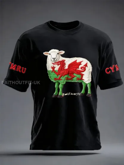 Men’s Wales Welsh Rugby Lover Printed T-shirt
