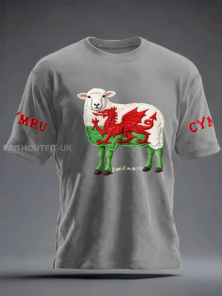 Men’s Wales Welsh Rugby Lover Printed T-shirt