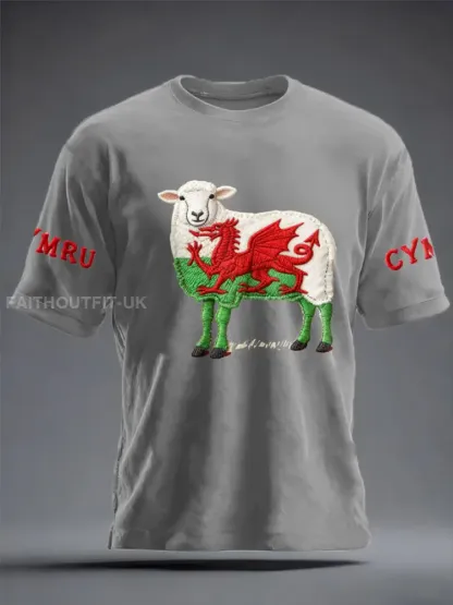Men’s Wales Welsh Rugby Lover Printed T-shirt