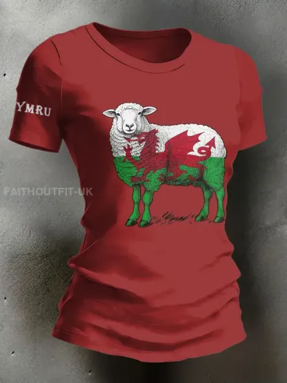 Women’s Wales Welsh Rugby Lover Printed T-shirt