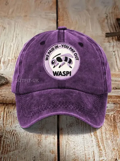 Unisex WASPI Bee Print Hat