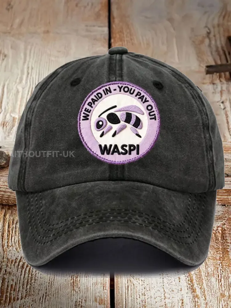 Unisex WASPI Bee Print Hat